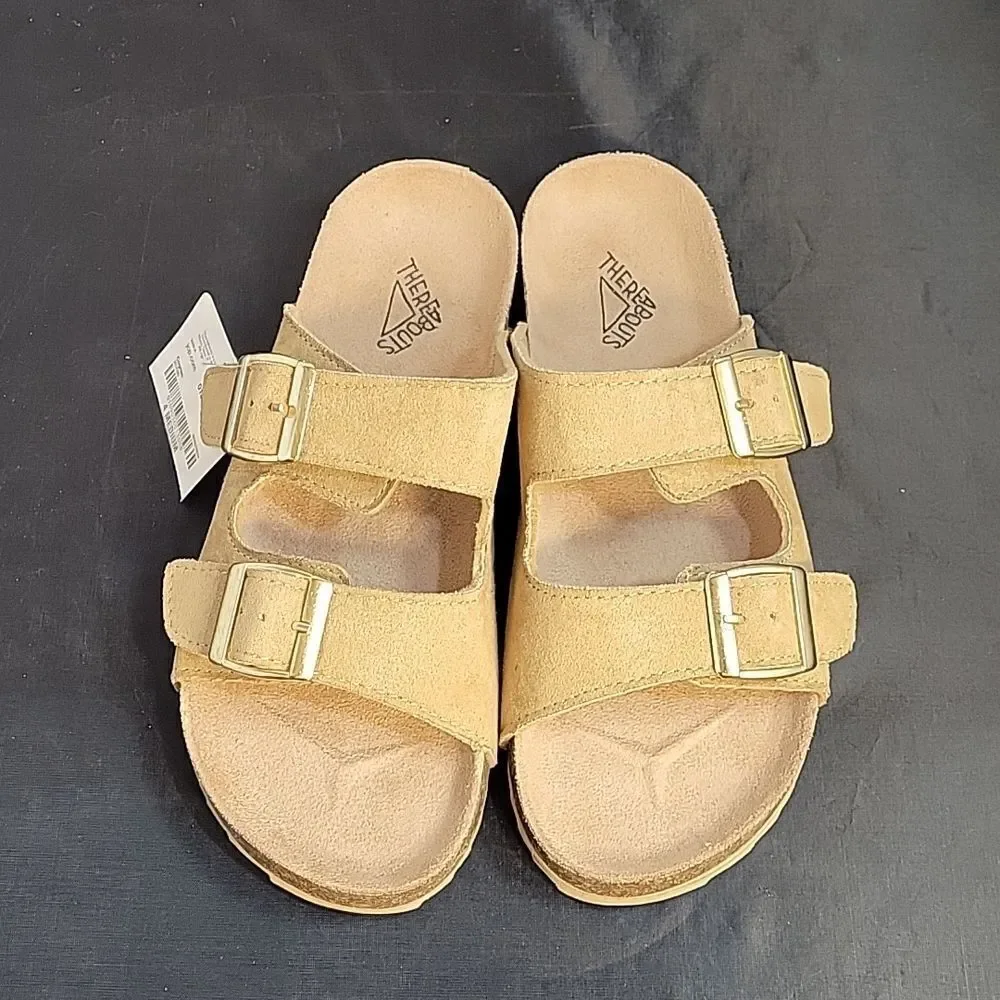 BRAND NEW THEREABOUTS TWO-STRAP ADJUSTABLE BUCKLE SLIP ON OPEN TOE KIDS SANDAL